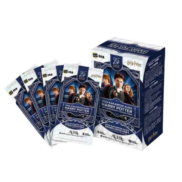 KAKAWOW - 2026 AURA Harry Potter 25th Anniversary Trading Cards Box (10 Packs)