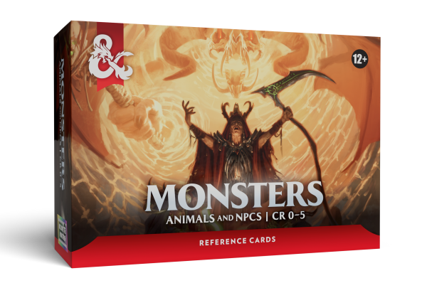 Dungeons & Dragons RPG Referenzkarten: Monster (Tiere und NSCs) *Englische Version*