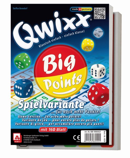Qwixx - Big Points - Zusatzbl. (2er)