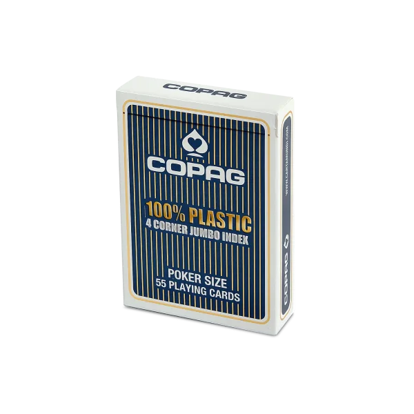 COPAG 100% Plastik Poker Jumbo Index blau