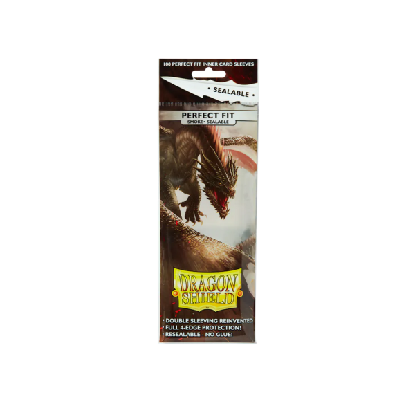 DS100 Standard Perfect Fit Sealable Sleeves Smoke